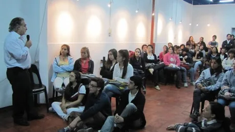 Simoniello y Shalom compartieron una intensa jornada de trabajo