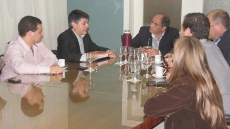 Simoniello recibió la visita del diputado Walter Martello