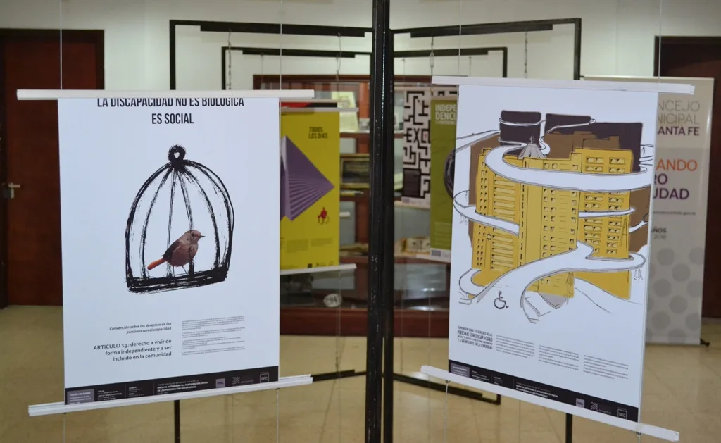 Quedó inaugurada la muestra “Autonomía y participación de las personas con discapacidad”
