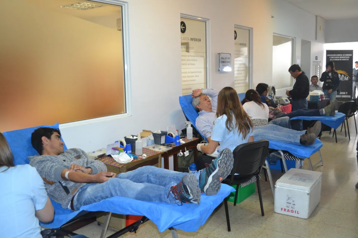 Importante número de voluntarios se sumaron a la colecta de sangre en el Concejo