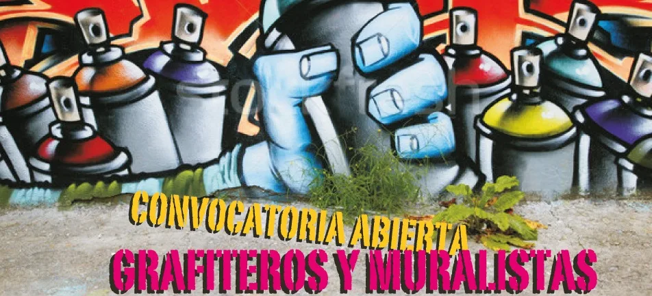 Convocatoria abierta a grafiteros y muralistas