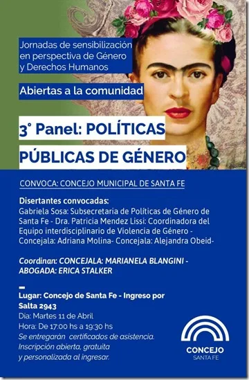 Panel “Política Públicas de Género” en el Concejo Municipal
