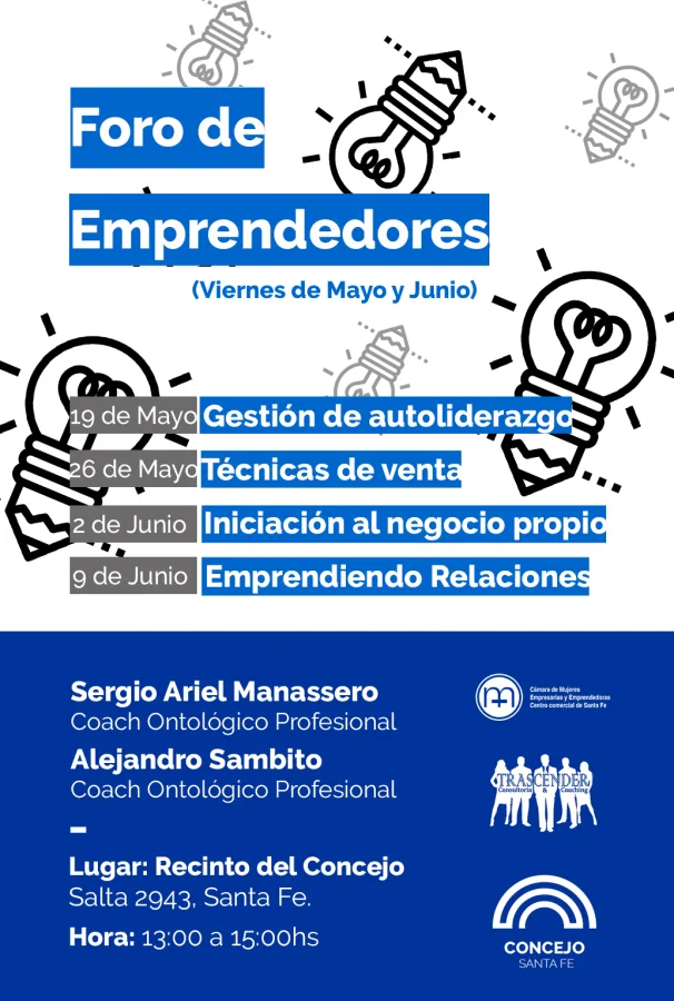 Ciclo de capacitación para emprendedores en el Concejo Municipal