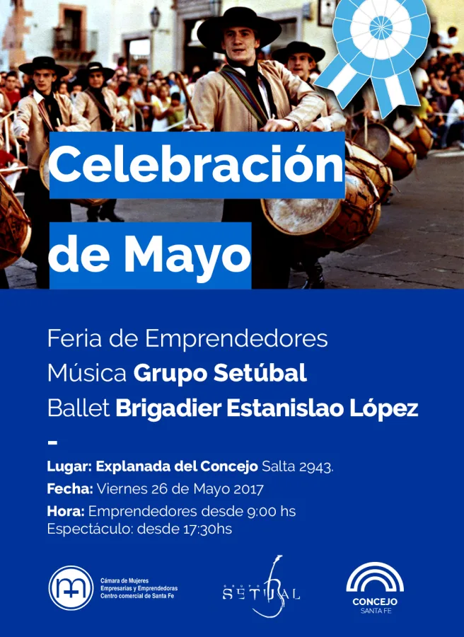 Celebración de Mayo: Feria de emprendedores, actuación del Grupo Setúbal y Ballet folclórico en la explanada del Concejo Municipal