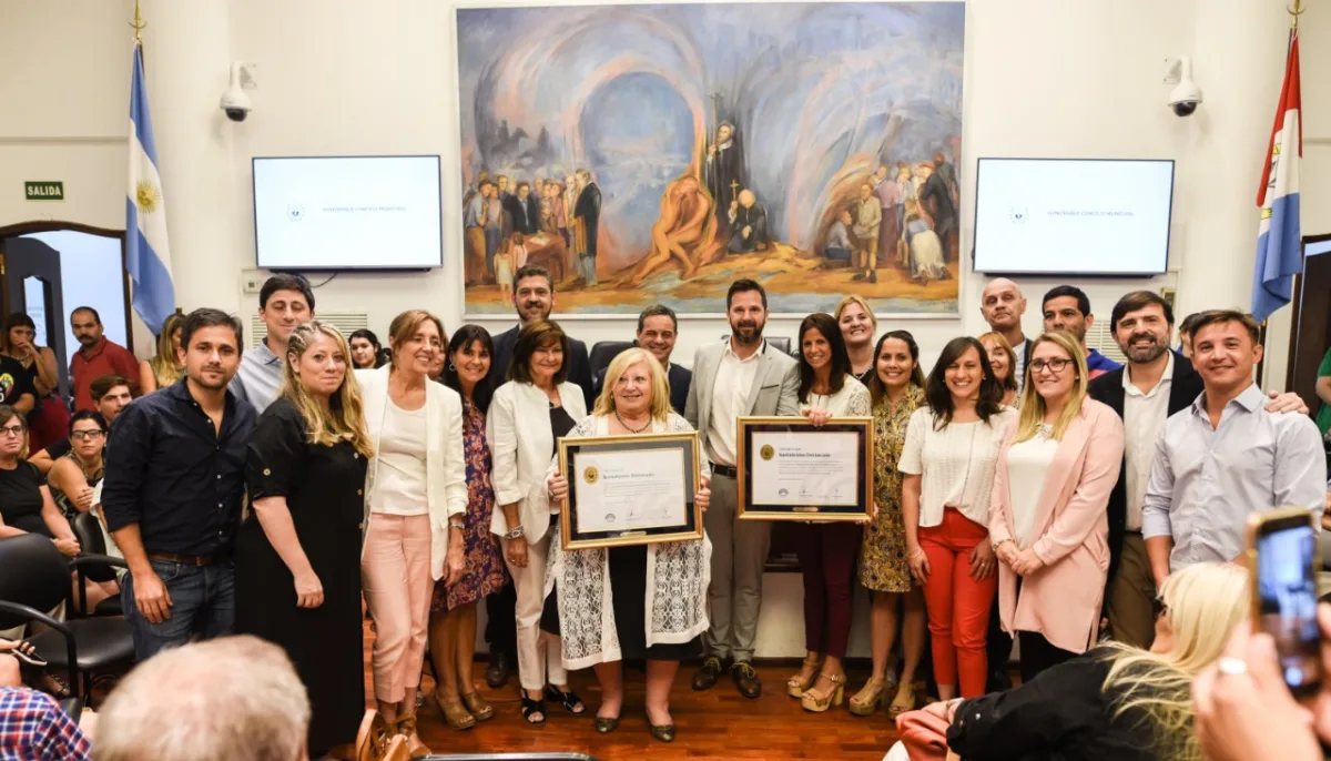 El Concejo Municipal homenajeó a Daniel Bustamante y a Gabriel Culzoni