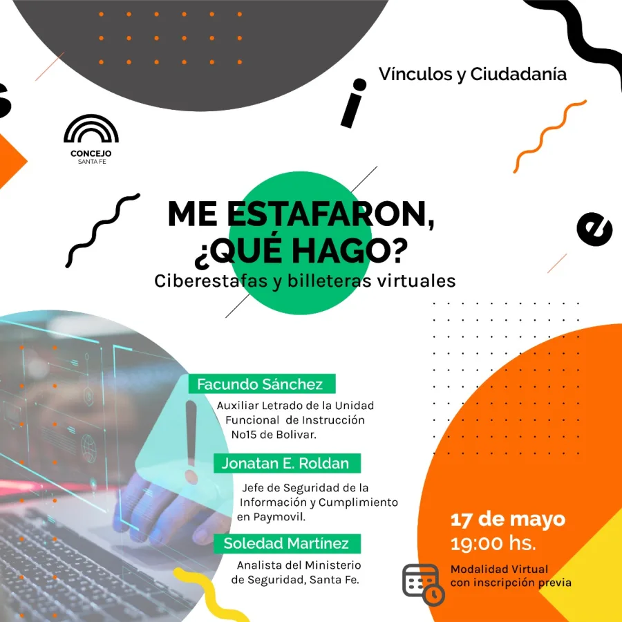 Ciberestafas y billeteras virtuales: nuevo ciclo de charlas del Concejo