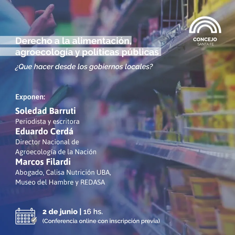 Soledad Barruti disertará sobre alimentación y políticas públicas