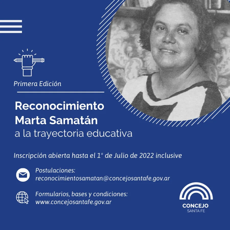 Reconocimiento Marta Samatán a la trayectoria educativa