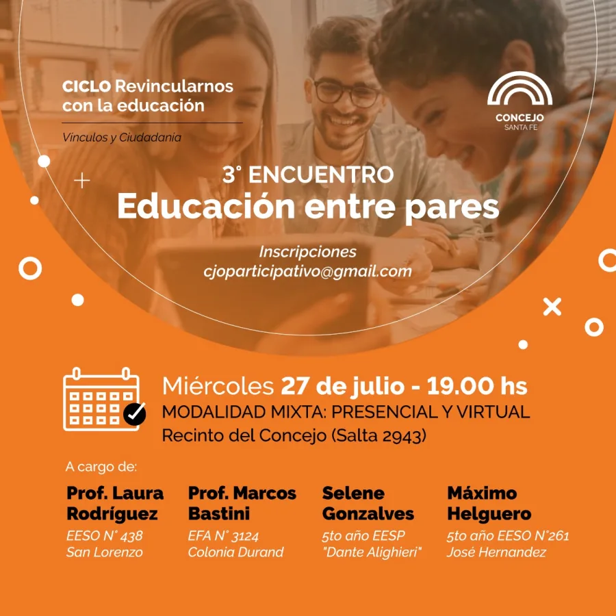 3° Encuentro: Educación entre pares