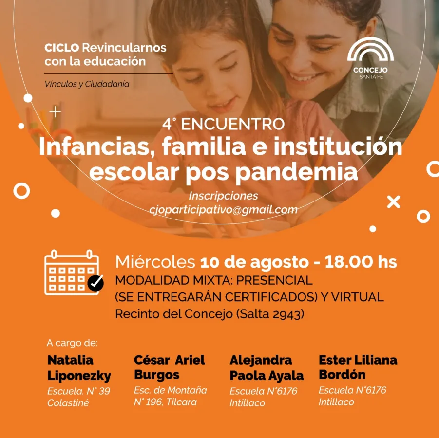 Infancias, familia e institución escolar pos pandemia