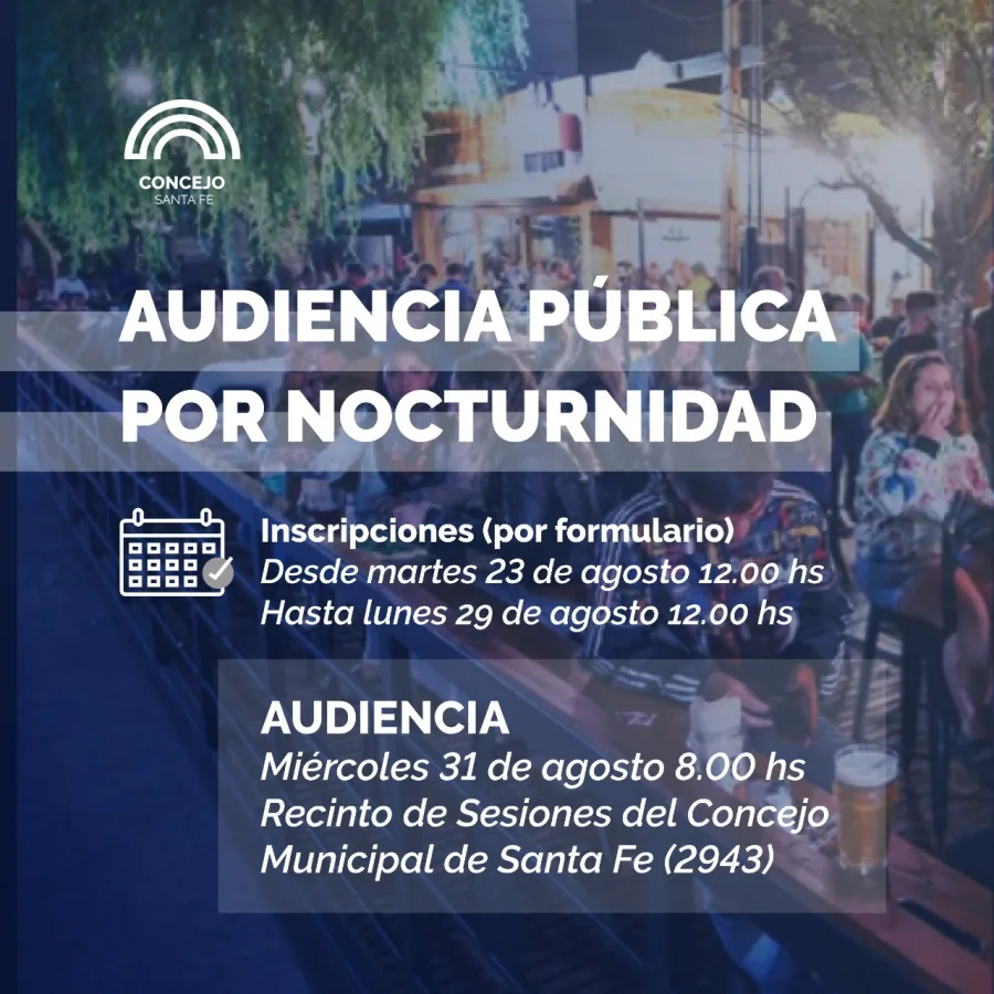 Audiencia Pública: Nocturnidad