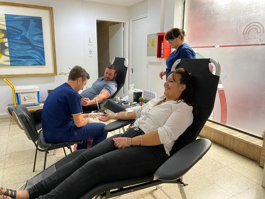 Se realizó una jornada de donación de sangre en el Concejo