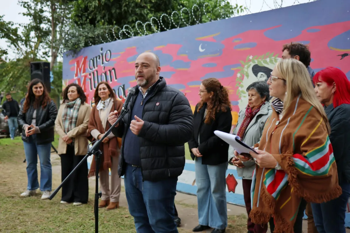 El Concejo inauguró en María Selva un mural homenaje al músico Mario Millán Medina