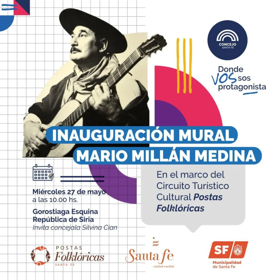 Inauguración del Mural de Mario Millán Medina