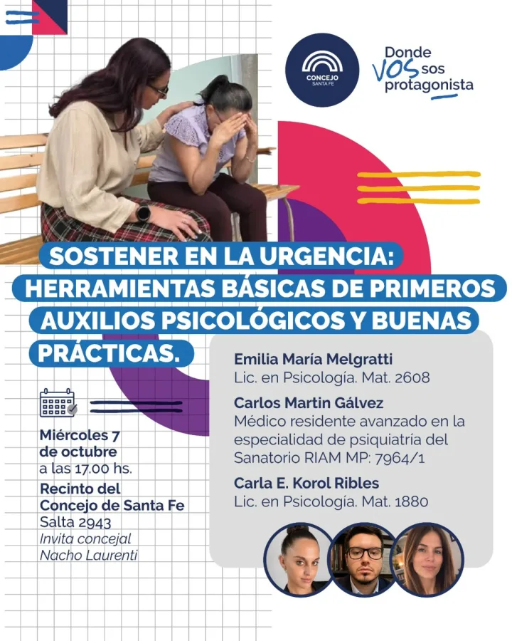 Sostener la urgencia: herramientas básicas de primeros auxilios psicológicos y buenas prácticas
