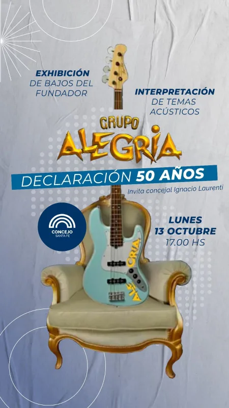 Declaración de interés 50º aniversario Grupo Alegría