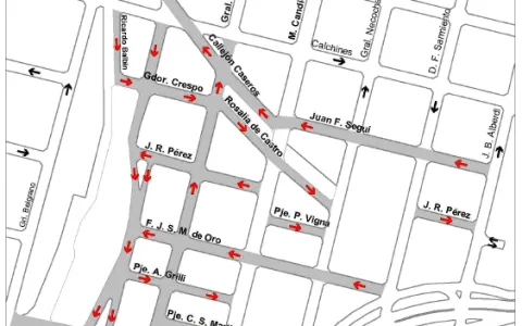 Cambiarán el sentido circulatorio de algunas calles de Candioti Sur