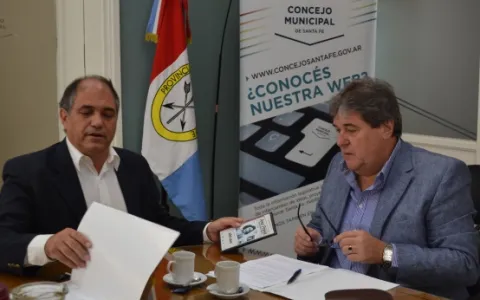 Simoniello y Rubeo analizaron cuestiones comunes de la ciudad y la Provincia