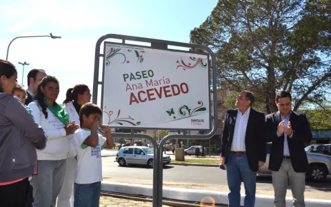 Un espacio público de la ciudad lleva el nombre de “Ana María Acevedo”