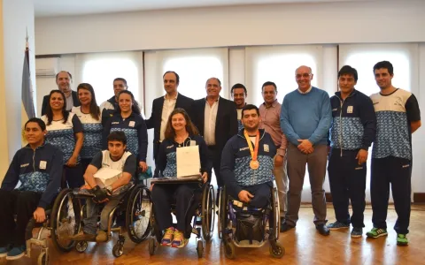 Los deportistas parapanamericanos también tuvieron el reconocimiento de la ciudad