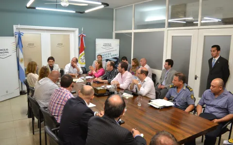 El Ministro de Seguridad de la Provincia se reunió con los Concejales