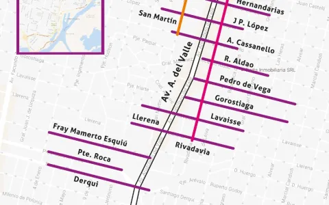Proponen estacionar sobre el margen izquierdo en calles transversales a Aristóbulo del Valle