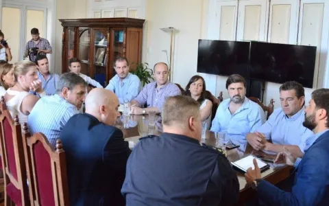 Concejales fueron recibidos por el Ministro de Seguridad Pullaro y el Jefe de Unidad Regional I