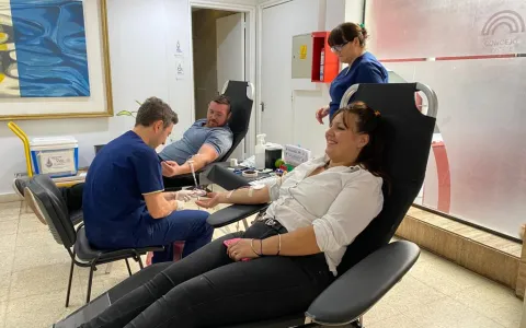 Se realizó una jornada de donación de sangre en el Concejo