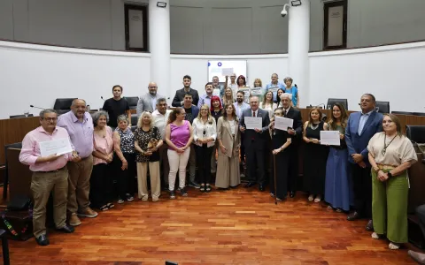 El compromiso cívico fue reconocido en el Concejo Municipal